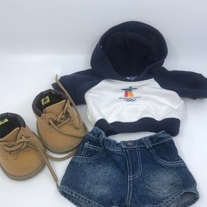 Build A Bear Vancouver 2010 Olympics Hoodie Jeans Timberland Boots Pls Read